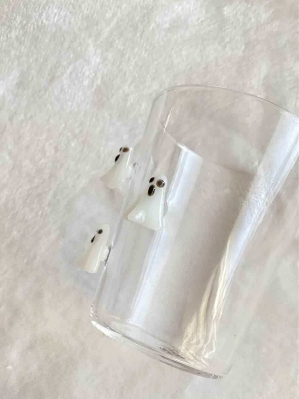 Anthropologie 3D Icon Juice Glass New Halloween Ghosts